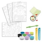Creatieve workshop met zand en glitter, Vogels