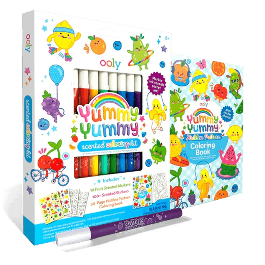 Yummy Yummy Scented Coloring Set - 3 in 1
