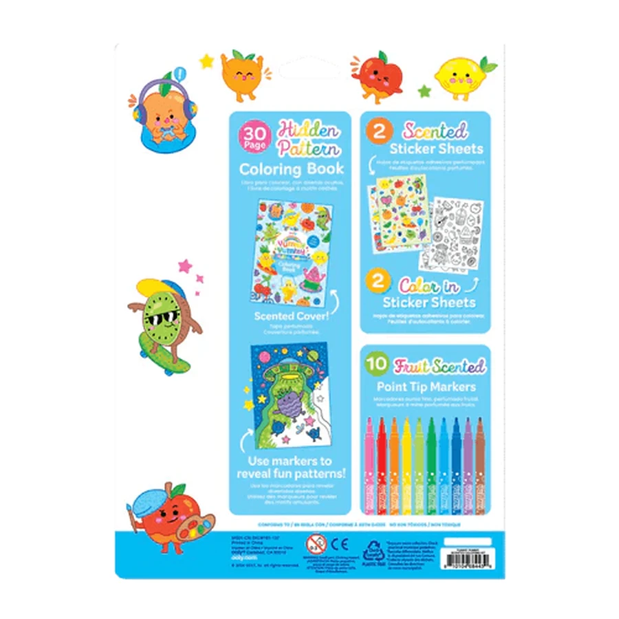Yummy Yummy Scented Coloring Set - 3 in 1