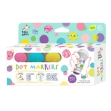 Set van 5 uitwasbare stippenstiften - pastelkleuren, Haku Yoka