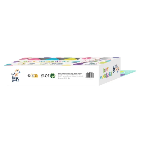 Set of 5 washable Dot Markers - pastel colors, Haku Yoka