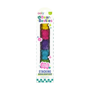 Auswechselbare Marker Bear Besties - Satz von 5 Neonfarben - Bear Besties