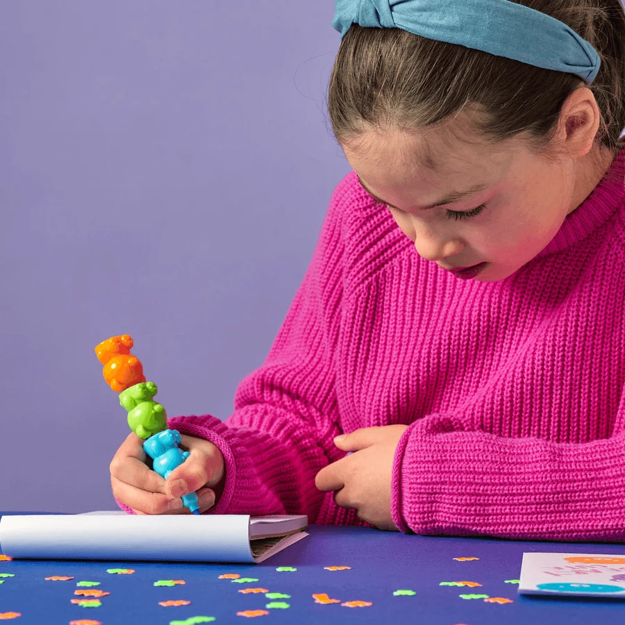 Auswechselbare Marker Bear Besties - Satz von 5 Neonfarben - Bear Besties