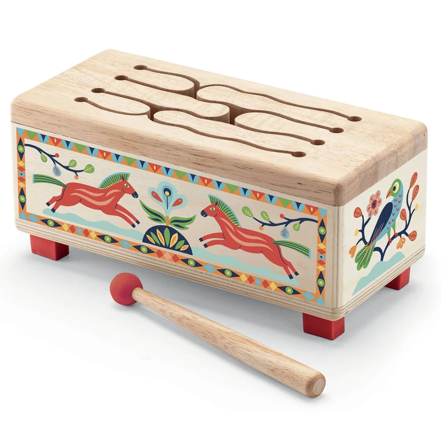 Tambor de madera Djeco