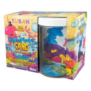 Set de sable hydrophobe - 5 couleurs et aquarium