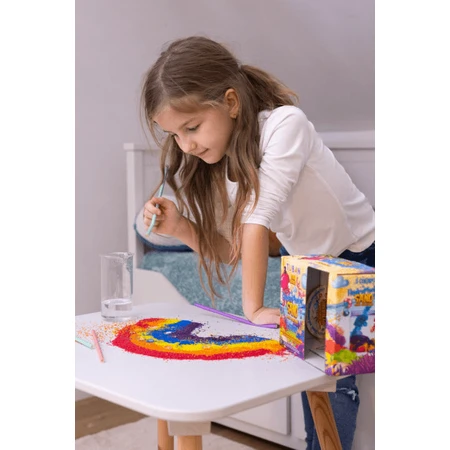 Set de sable hydrophobe - 5 couleurs et aquarium