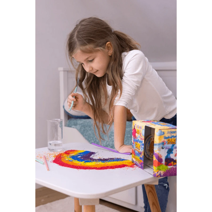 Set de sable hydrophobe - 5 couleurs et aquarium