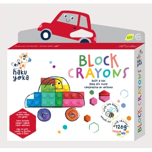 Interconnectable Block Crayons Waxed Pencils - Machine, Haku Yoka