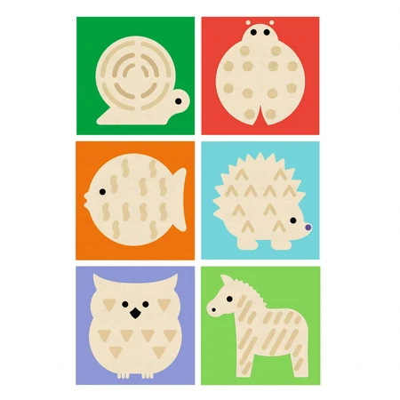 TouchBasic wooden cubes, Djeco