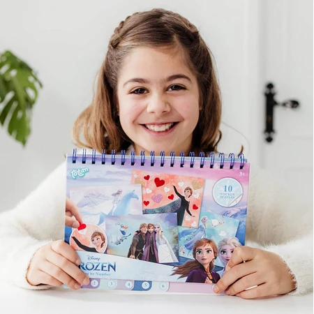 Set créatif avec autocollants, chiffres à coller, Disney Frozen