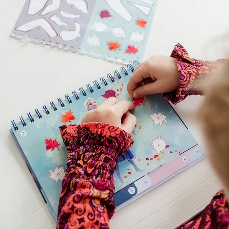Set créatif avec autocollants, chiffres à coller, Disney Frozen
