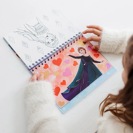 Set créatif avec autocollants, chiffres à coller, Disney Frozen