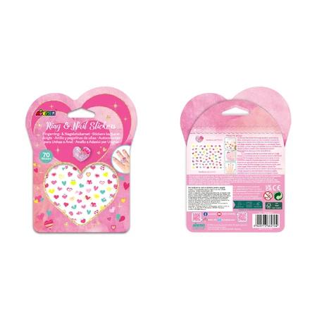 Fancy Me Nagelring und Aufkleber Set