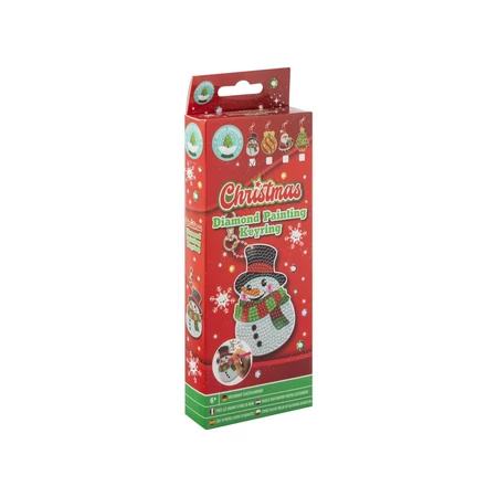 Creatieve DIY-set, sleutelhanger met kerstthema
