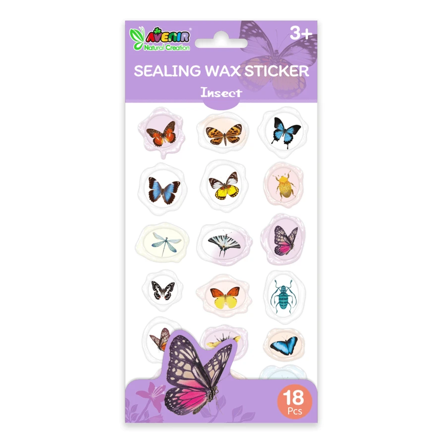 Imitatie zeehond stickers - Insecten, Natural Creations collectie