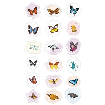 Imitatie zeehond stickers - Insecten, Natural Creations collectie