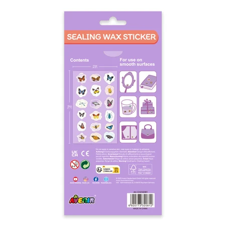 Imitatie zeehond stickers - Insecten, Natural Creations collectie