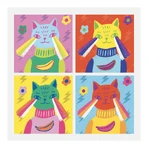 Inspiriert von Andy Warhol, Djeco-Collage