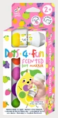 Set of 5 Dots4Fun washable cariocas - fruit scented, Haku Yoka