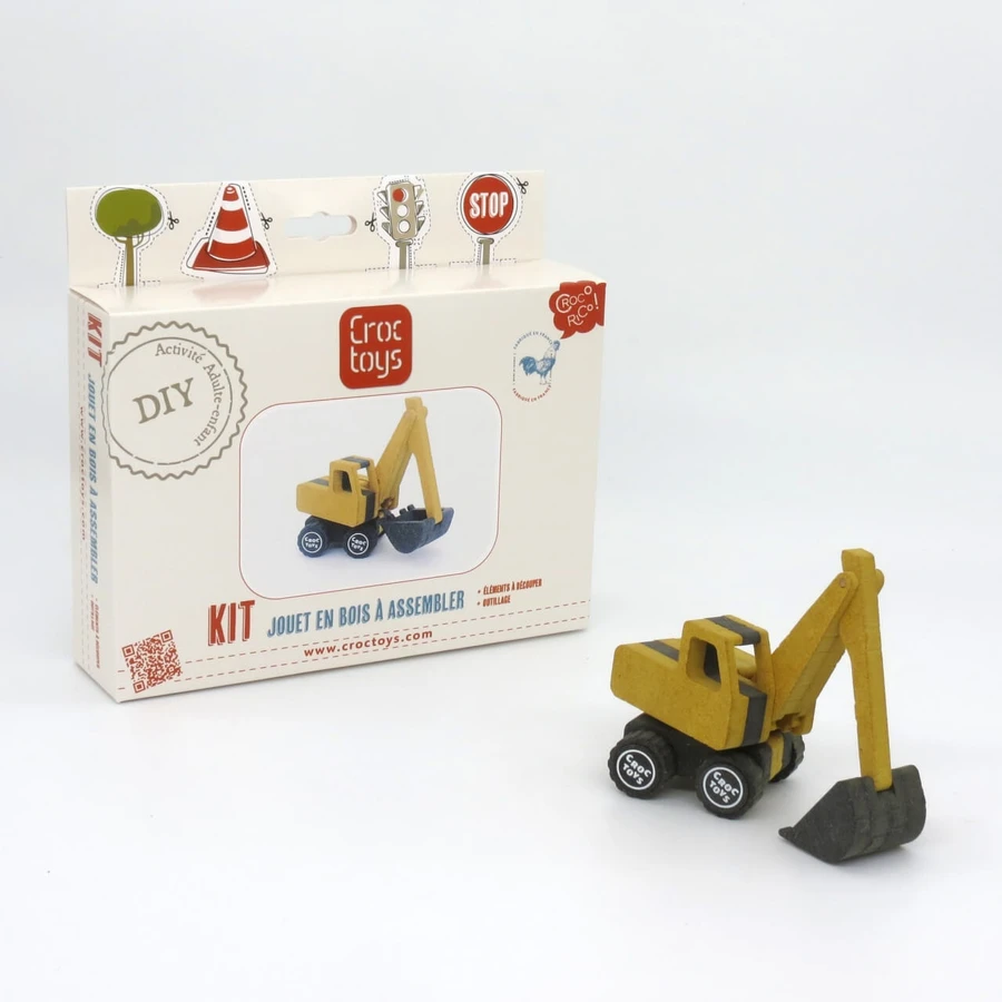 Construction vehicle construction set Excavator Frederic, Croc toys