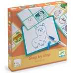 Game Eduludo Draw step by step Lama & co, Djeco