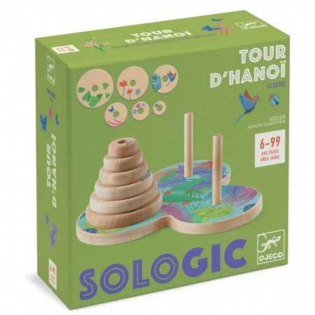 Jeu de logique Tower of Hanoi, Djeco