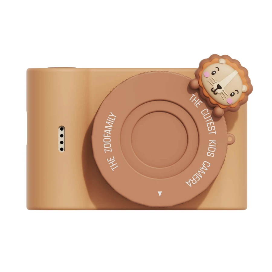 Digital video camera for kids with touch screen and selfie camera, Urban Zoo - Lion