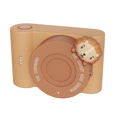 Digital video camera for kids with touch screen and selfie camera, Urban Zoo - Lion