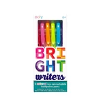 Juego de 6 bolígrafos de colores retráctiles Bright Writers