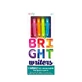 Juego de 6 bolígrafos de colores retráctiles Bright Writers