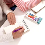 Juego de 6 bolígrafos de colores retráctiles Bright Writers