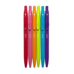 Juego de 6 bolígrafos de colores retráctiles Bright Writers
