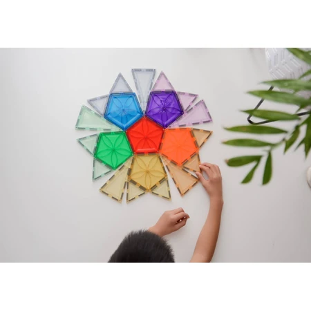 Magblox magnetic set - 6 magnetic pentagon pieces for construction