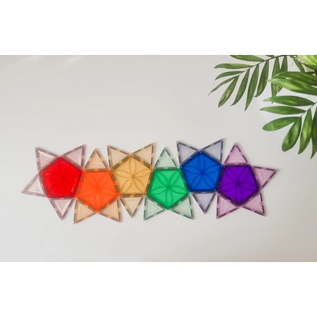 Magblox magnetic set - 6 magnetic pentagon pieces for construction