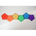 Magblox magnetic set - 6 magnetic pentagon pieces for construction