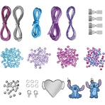 Set creativo DIY 2 en 1, Crea pulseras y figuritas de escayola, Disney Lilo y Stitch