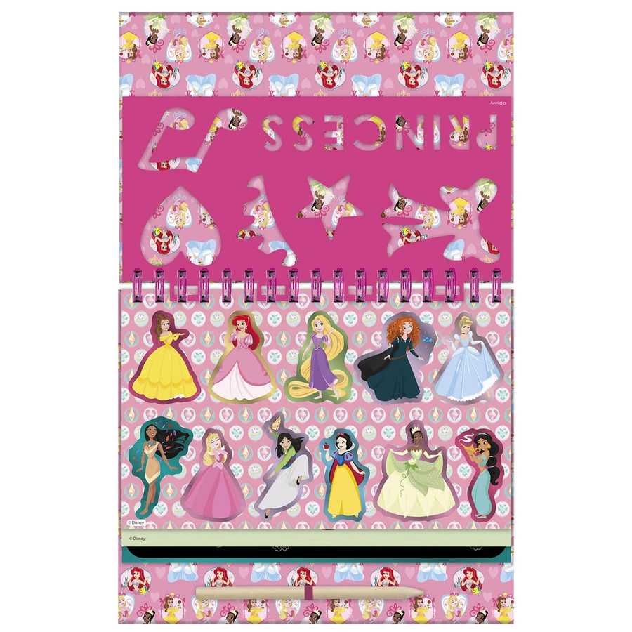 Creatieve Disney Prinses schraap- en kleurset