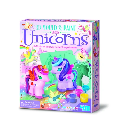 Creatieve workshop 3D boetseren en schilderen - Eenhoorns met glitter