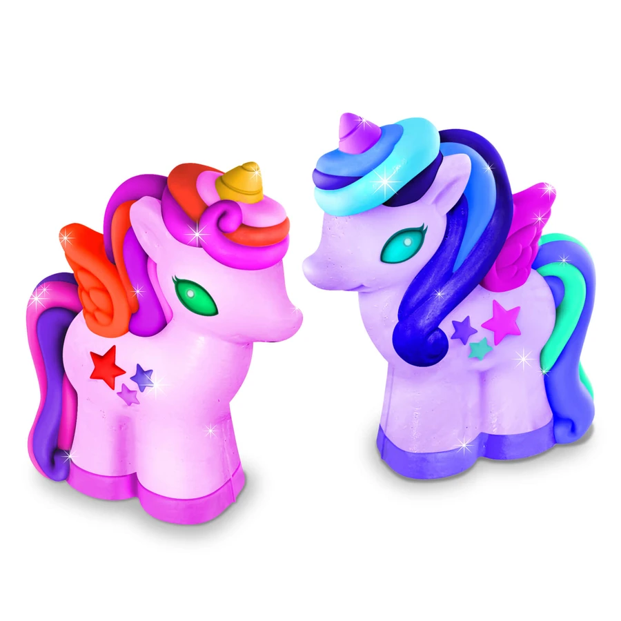 Creatieve workshop 3D boetseren en schilderen - Eenhoorns met glitter