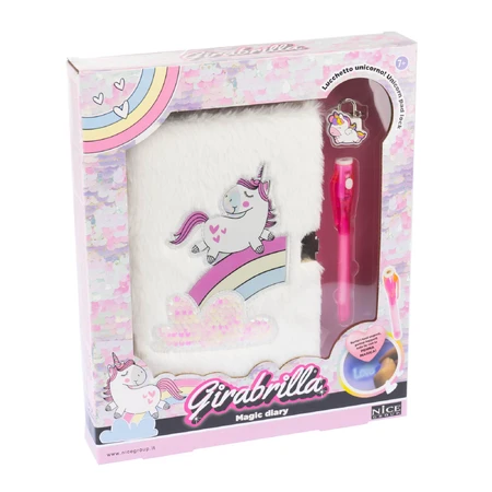 Girabrilla Secret Diary - Magic Unicorn - bolígrafo con tinta invisible y candado
