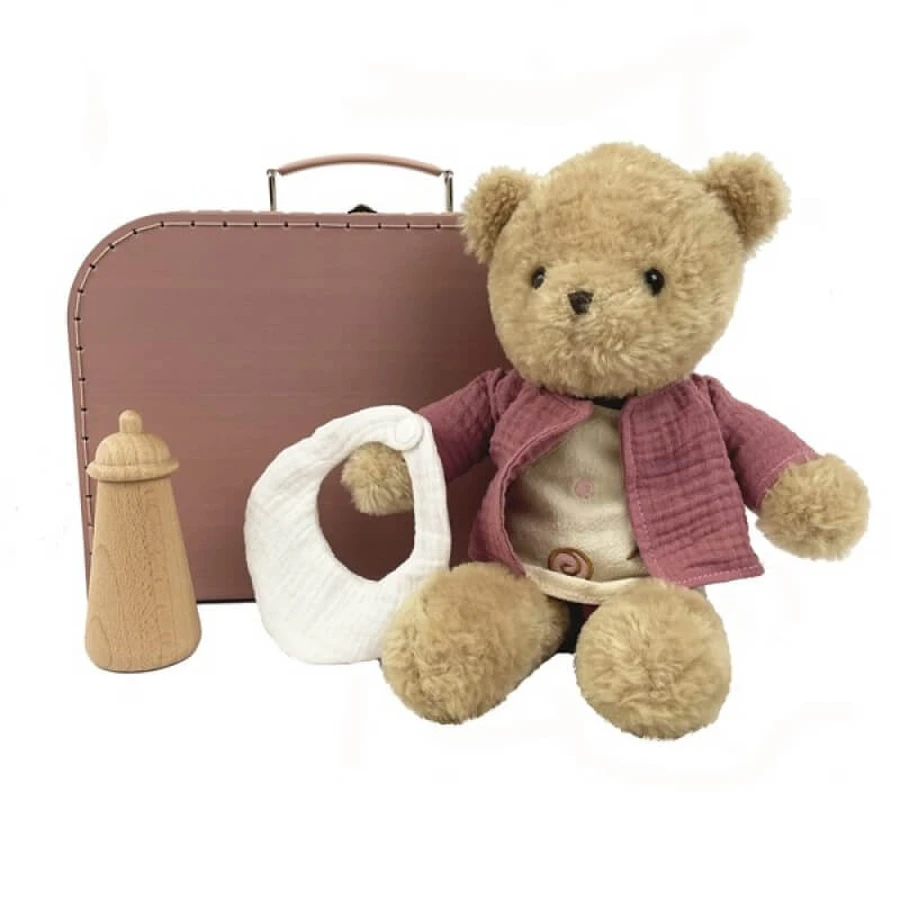 Morrisette - ours en peluche avec valise, jouets Egmont