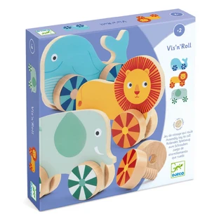 Animals with screw, Vis-n-roll Djeco