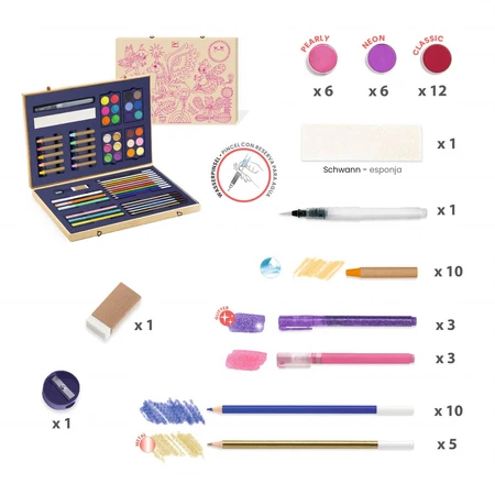 Djeco bunte Farben Box