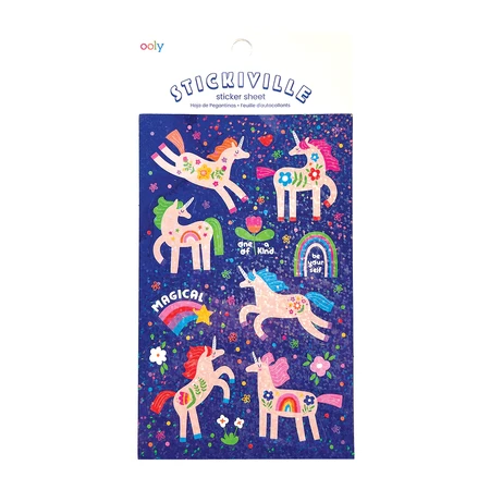 Holographische Glitzersticker Stickiville Magical Unicorns