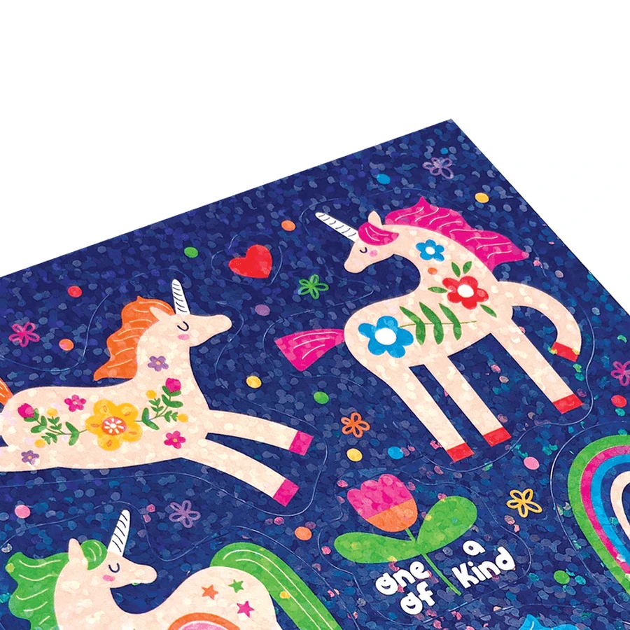 Holographische Glitzersticker Stickiville Magical Unicorns