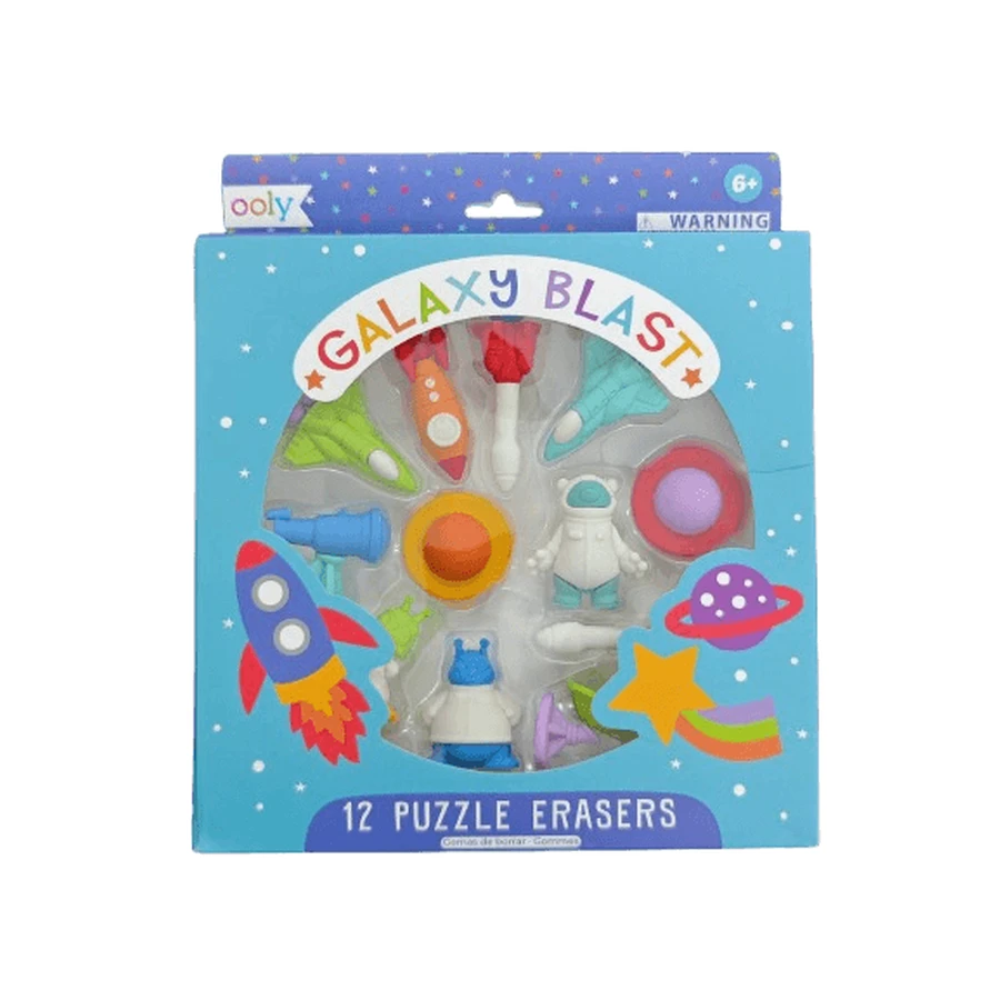 Gomas de borrar rompecabezas Galaxie (Juego de 12)