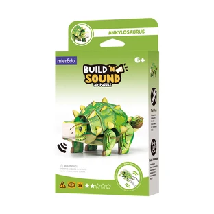 3D Sound Puzzle - Ankylosaurus, Build 'n' Sound