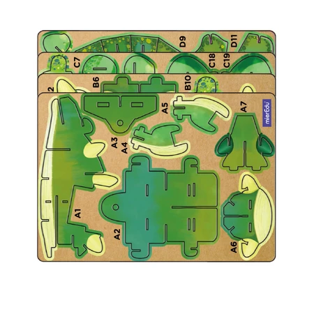 3D Sound Puzzle - Ankylosaurus, Build 'n' Sound