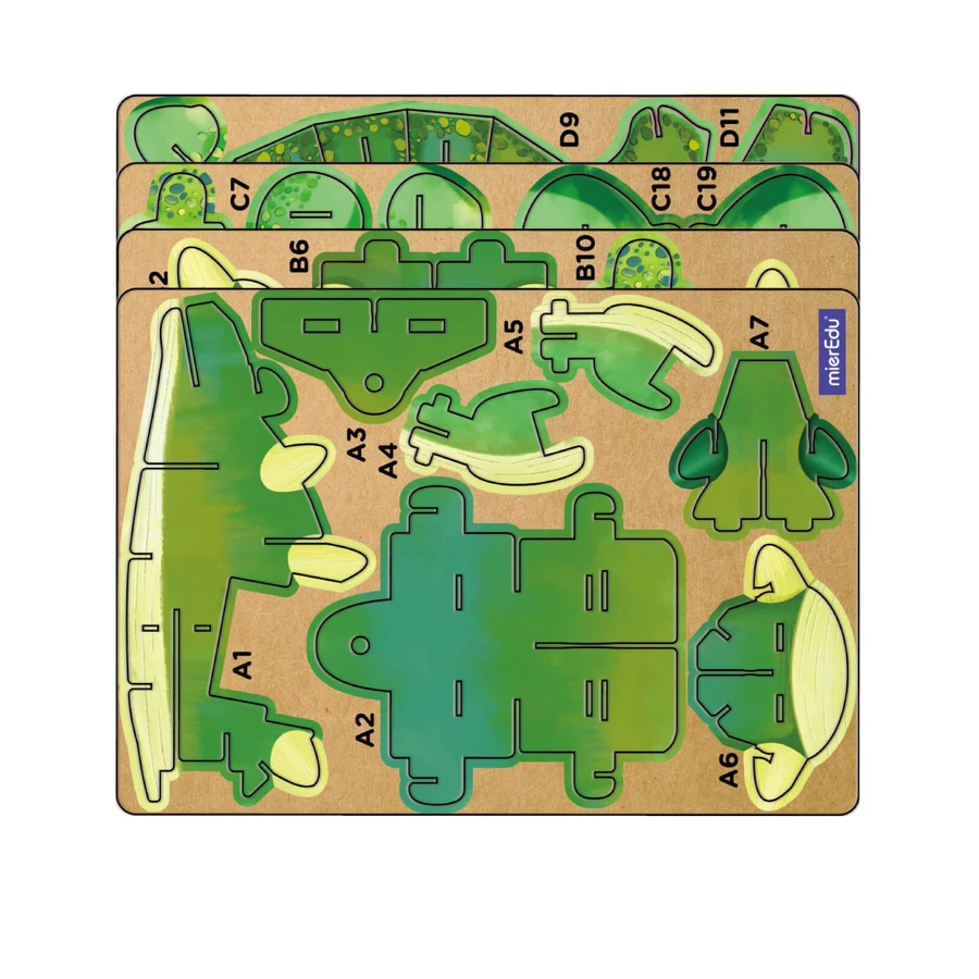 3D Sound Puzzle - Ankylosaurus, Build 'n' Sound