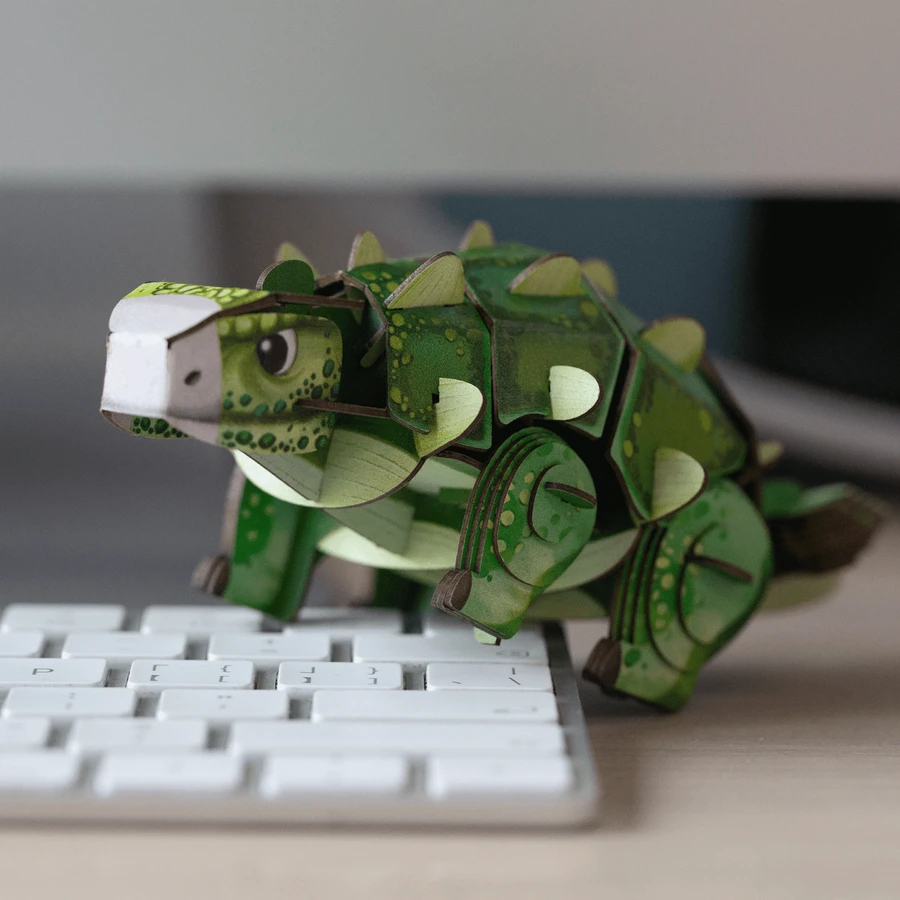 3D Sound Puzzle - Ankylosaurus, Build 'n' Sound